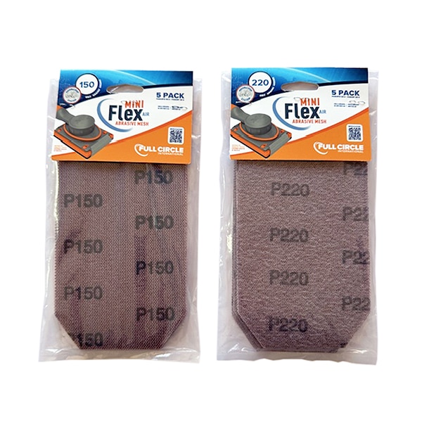 Mini Flex Air Mesh 150 & 220 grit sandpaper